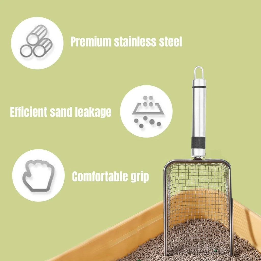 PawSome Essentials™ Aluminum Alloy Cat Litter Scoop