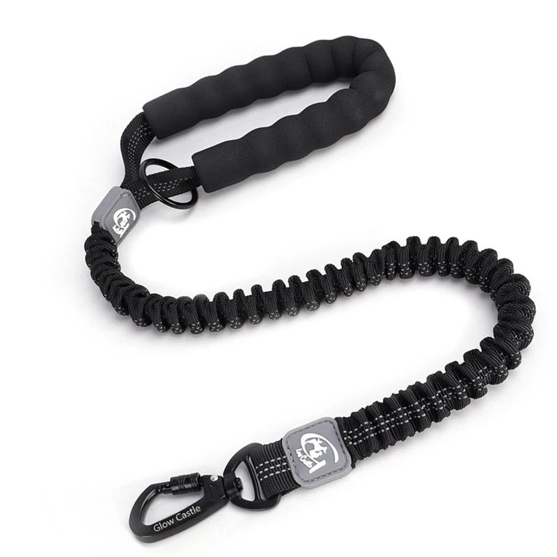 Retractable Elastic Pet Leash,reflective Dog Leash with Foam Handle & Alloy Buckle for Medium Large Pet Dog Walking and Training