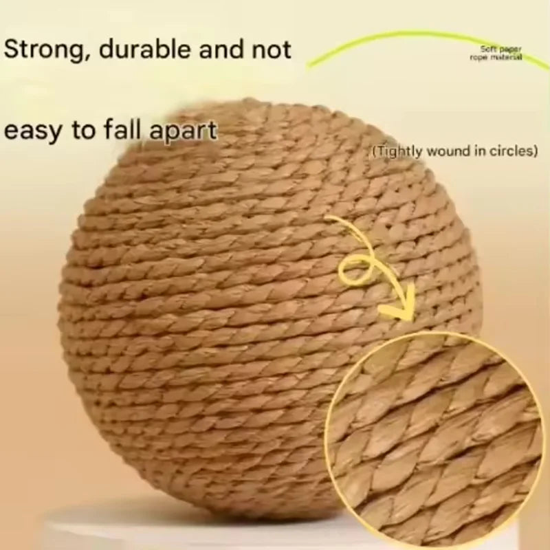 PawSome Essentials™ Cat Rope Ball with Bell Inside