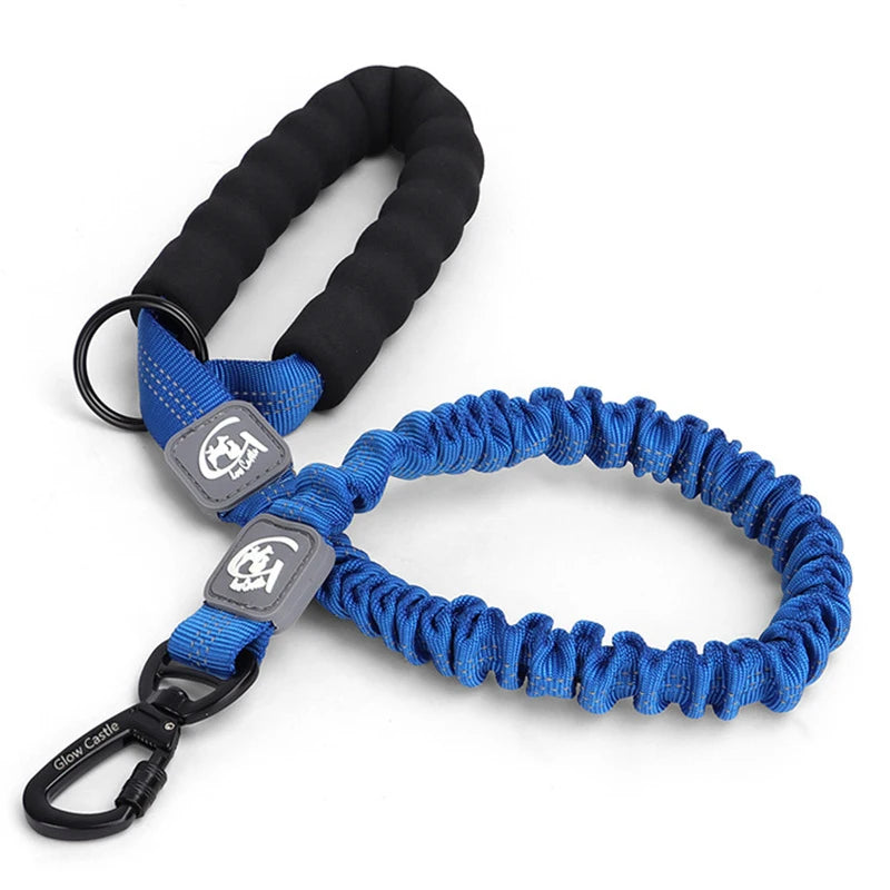 Retractable Elastic Pet Leash,reflective Dog Leash with Foam Handle & Alloy Buckle for Medium Large Pet Dog Walking and Training