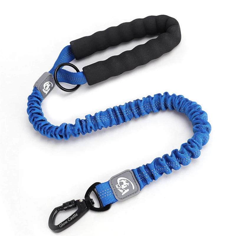 Retractable Elastic Pet Leash,reflective Dog Leash with Foam Handle & Alloy Buckle for Medium Large Pet Dog Walking and Training